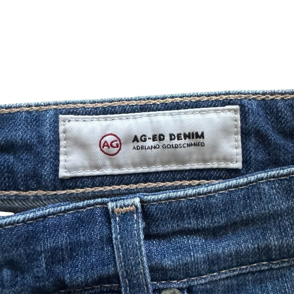 AG Hailey Ex-Boyfriend Roll Up Distressed Denim Shorts 31 - Picture 4 of 11